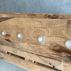 Beam lamp LED solid plane tree, ceiling lamp wood LED, ceiling lamp dimmable LED, rustic ceiling lamp