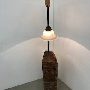 Unique floor lamp, old wood floor lamp, oak floor lamp, 12 V floor lamp, unique floor lamp, dimmable floor lamp