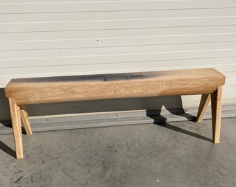 Banc en chêne, planche ou banc, TVboard, console murale, lowboard, buffet