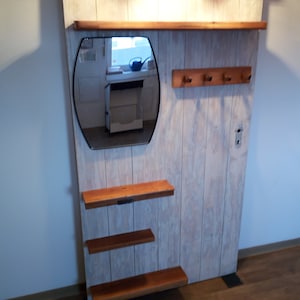 Mirror wardrobe, wardrobe vintage, wardrobe with mirror, decoration plank, vintage wardrobe