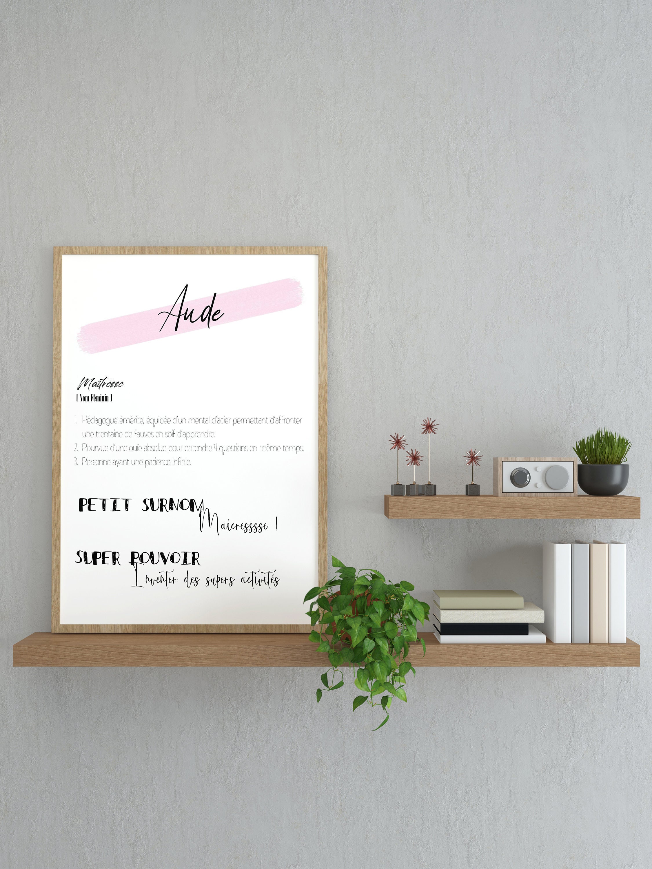 Poster Mistress Definition Gift End of School Year Etsy