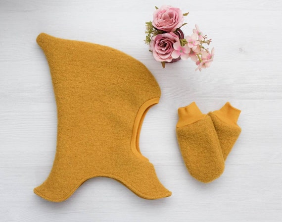 Gefütterte Walkhandschuhe, Schurwolle, Wollwalk Handschuhe, Fäustlinge für Babys und Kinder