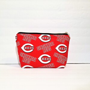 Cincinnati Reds Travel Bag Cosmetic Make up Bag Baseball
