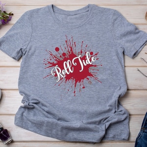 Roll Tide Splatter Design, PNG, Digital Download, Sublimation, DTF Print