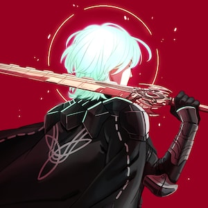 Byleth Fire Emblem Três Casas - Impressão A5