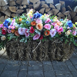 Wildflowers arch flowers, Multicolor arch swag, Spring summer wedding