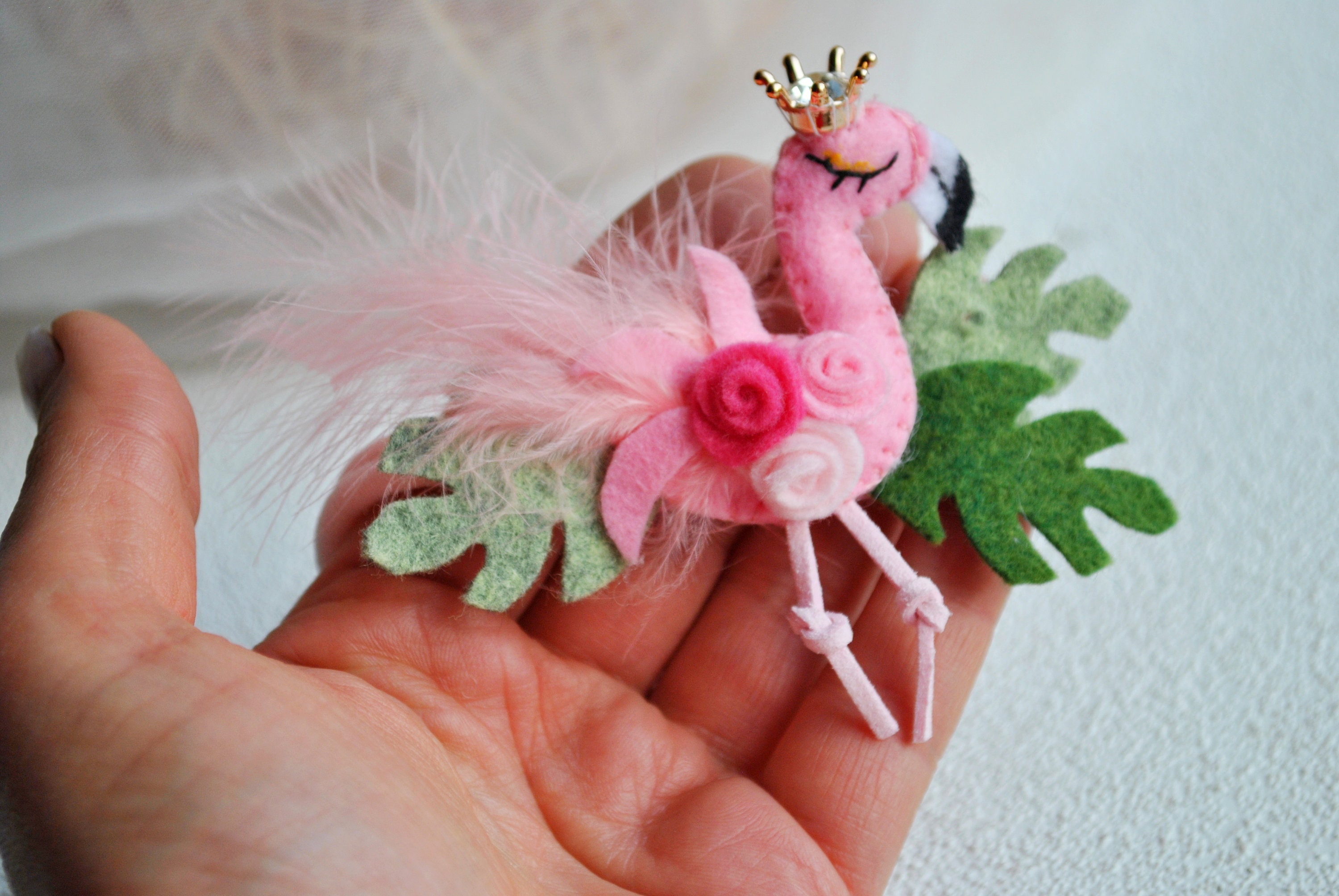Pink flamingo headband Flamingo baby headband Felt headband Etsy
