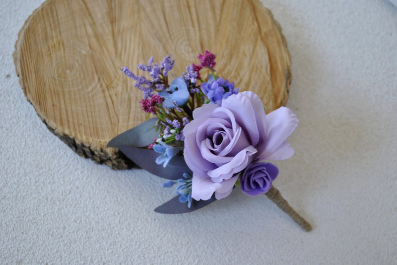 Jewel Tone Wedding Flowers Purple Hot Pink Wrist Corsage Etsy