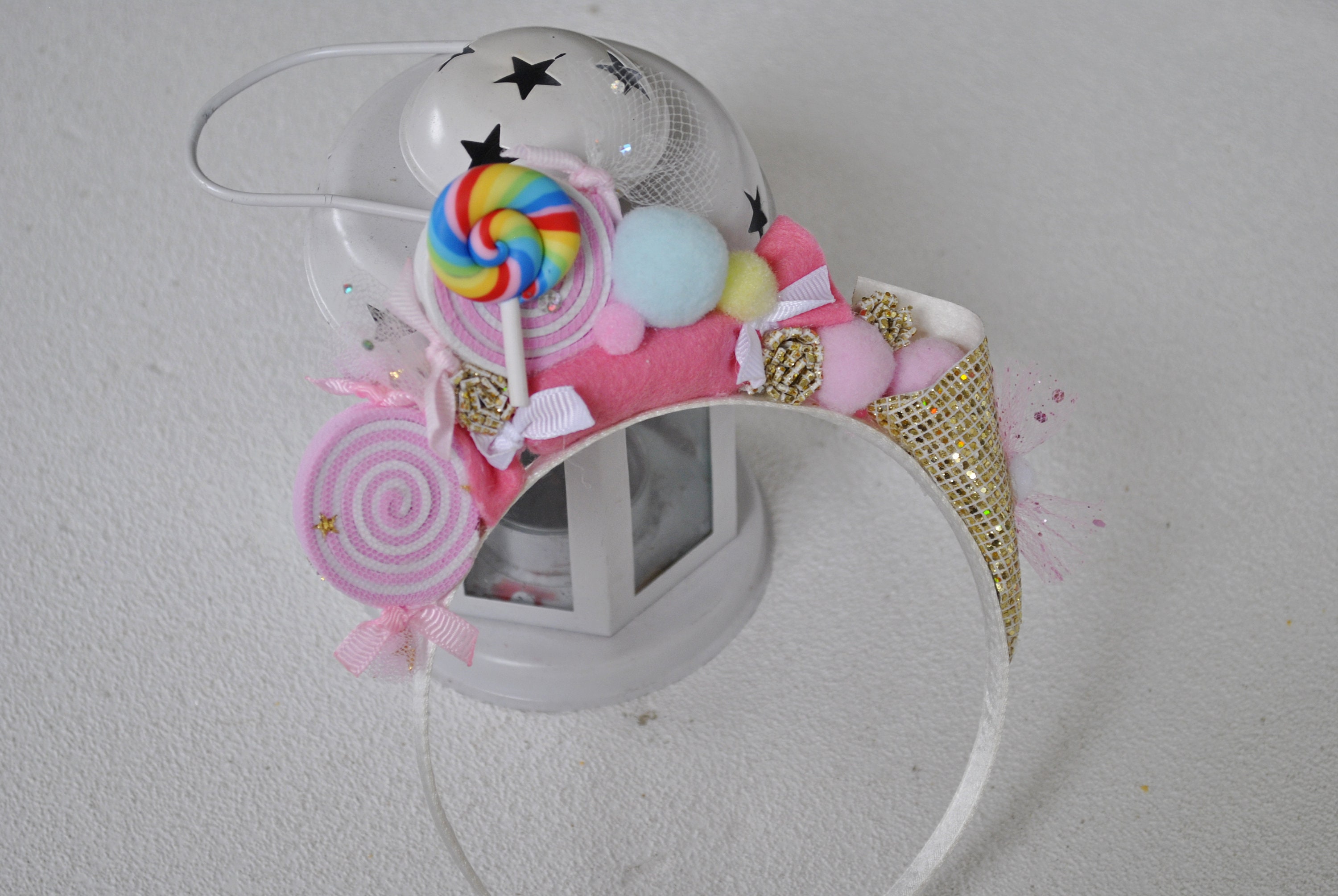 Christmas candy cane headband