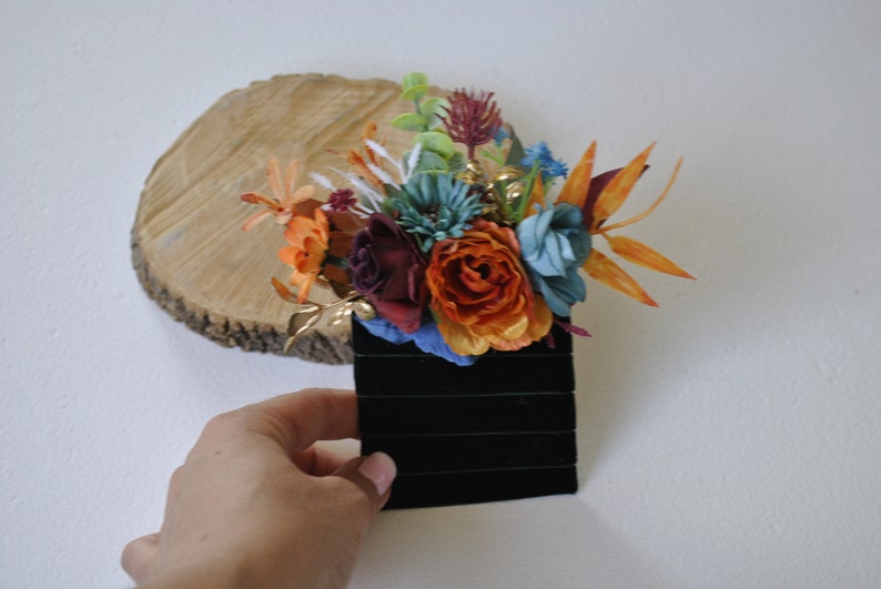 Rust Teal Burgundy Gold Bridal Bouquet, Fall Wedding Silk Flowers, Cascading Bouquet Etsy Canada