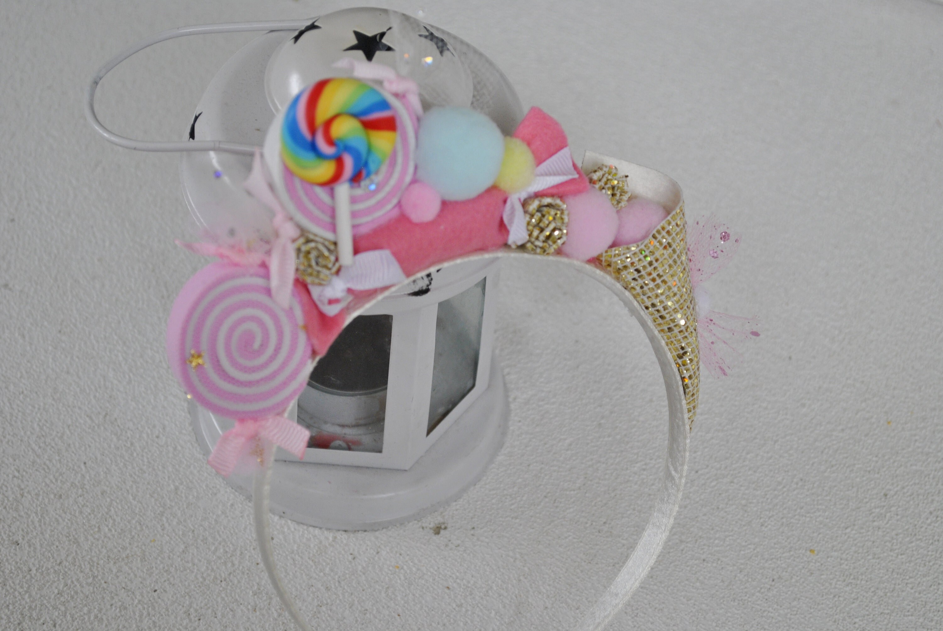 Christmas candy cane headband