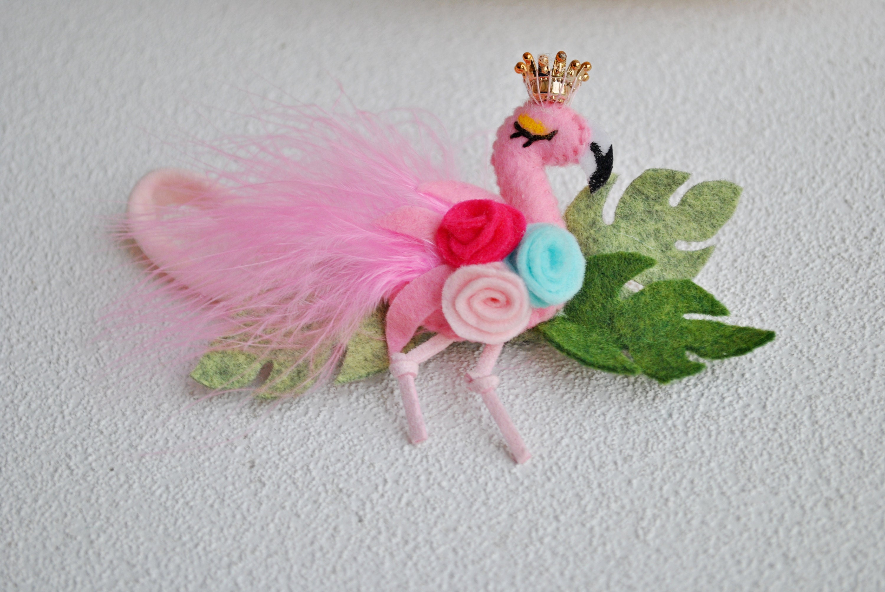 Pink flamingo headband Flamingo baby headband Felt headband Etsy