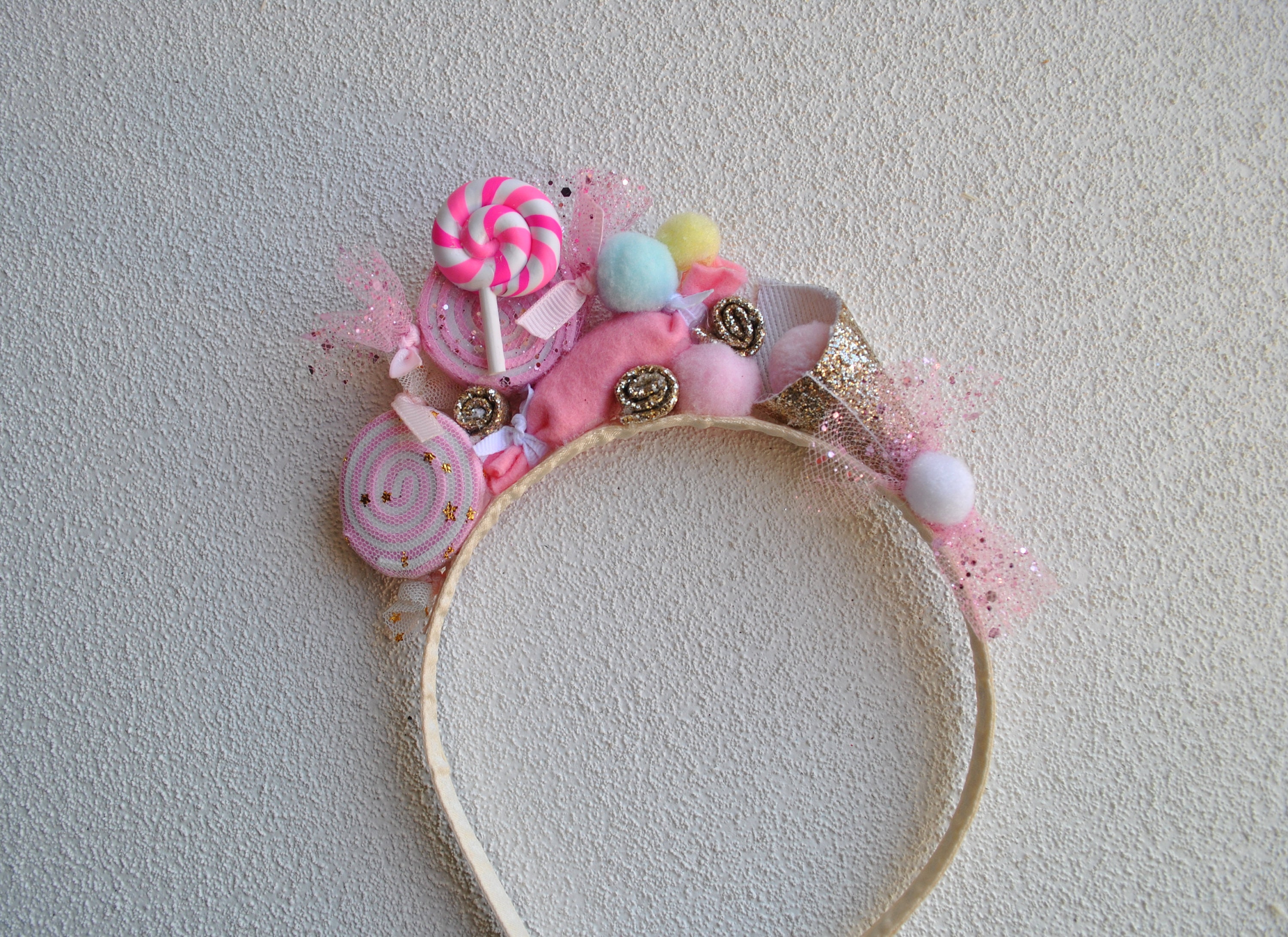 Christmas candy cane headband