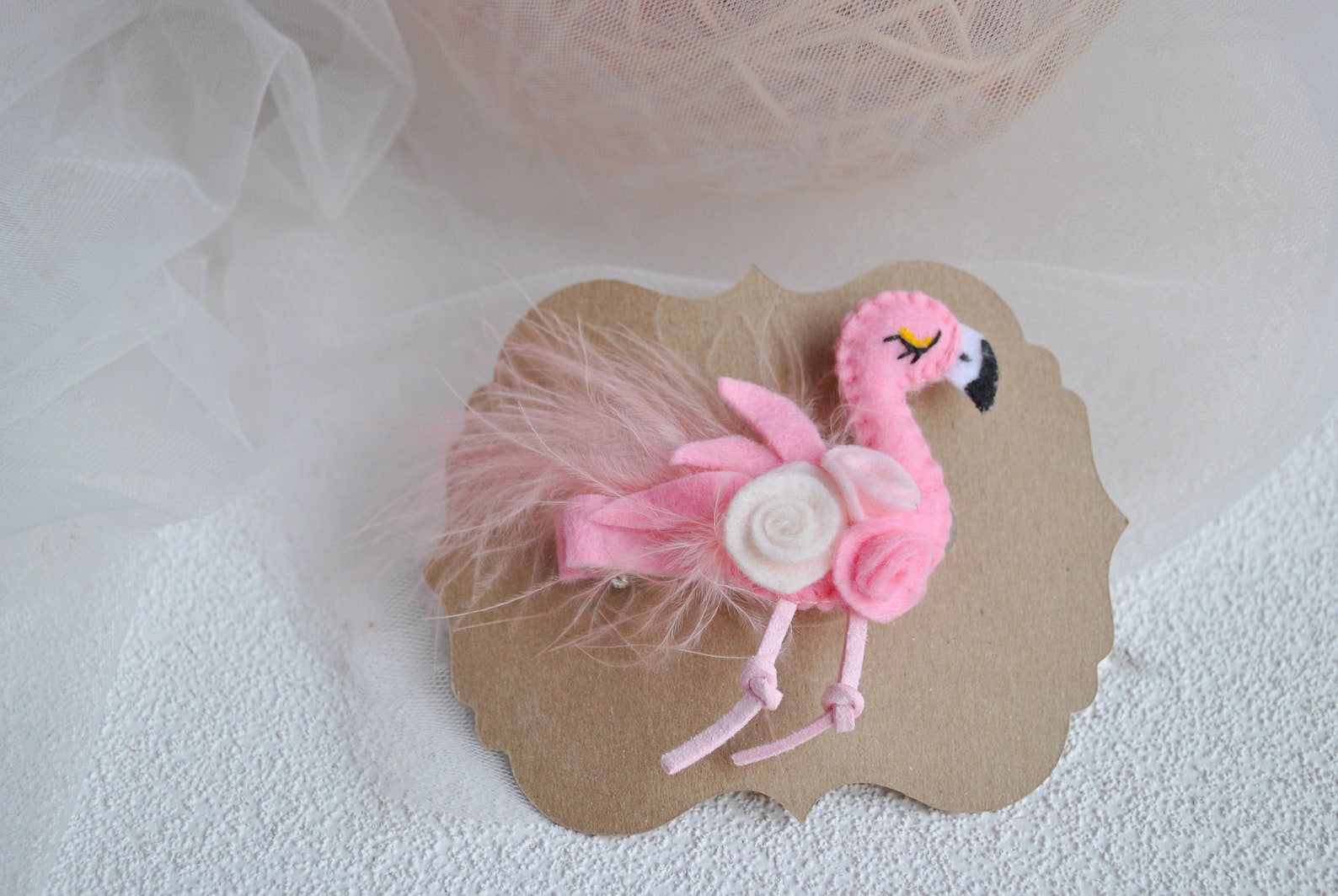 Pink Flamingo Headband Flamingo Baby Headband Felt Headband Etsy