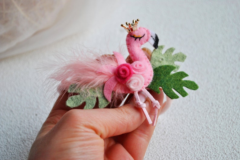 Pink Flamingo Headband Flamingo Baby Headband Felt Headband Etsy