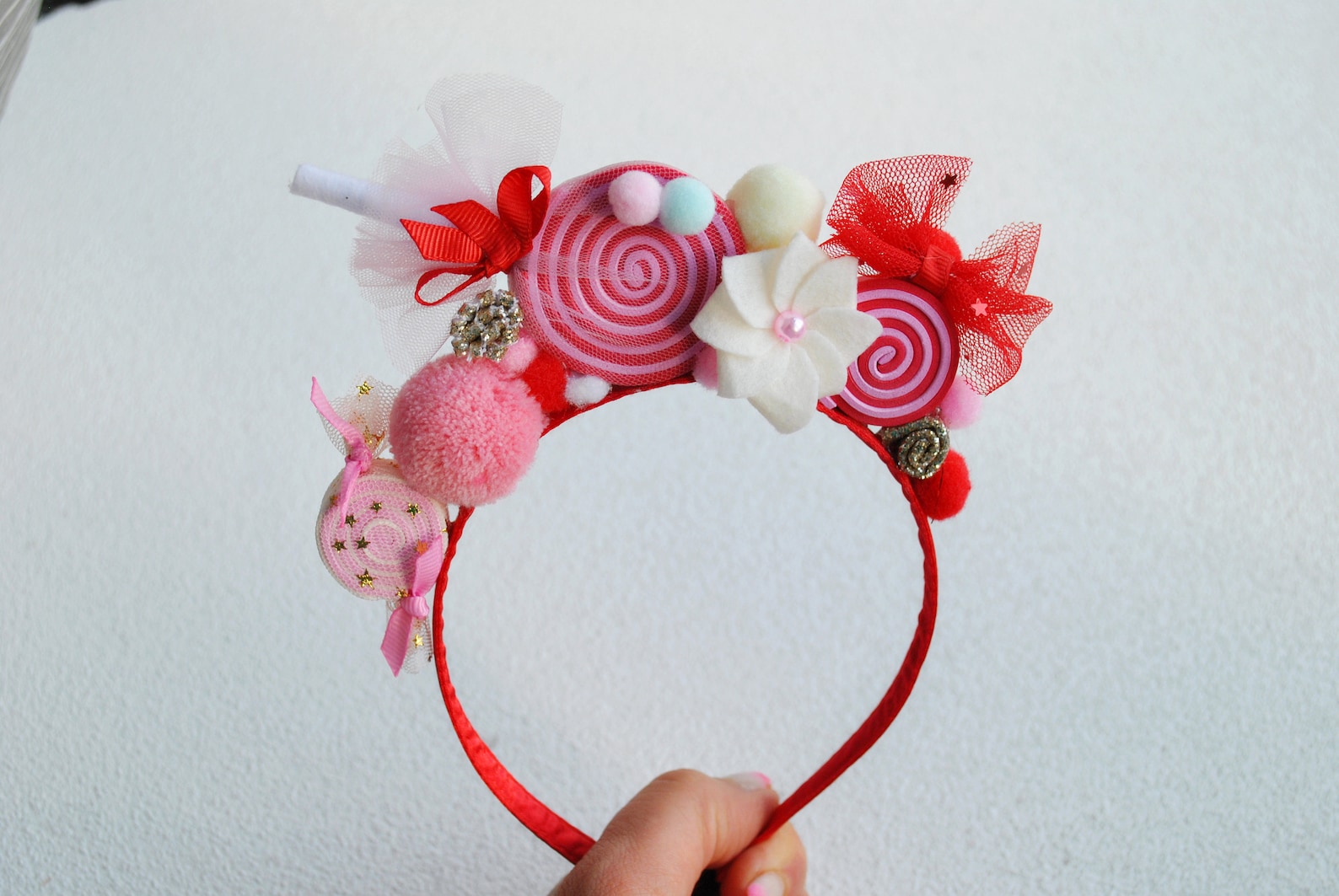 Cristmas Candy Cane Headband Winter Girl Accessories Etsy