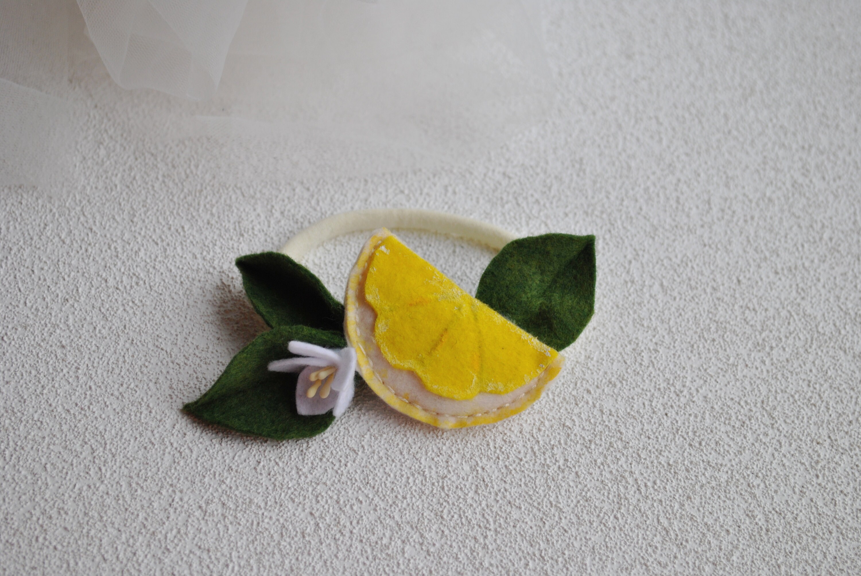 Lemon headband baby Fruit headband Felt headband baby Etsy