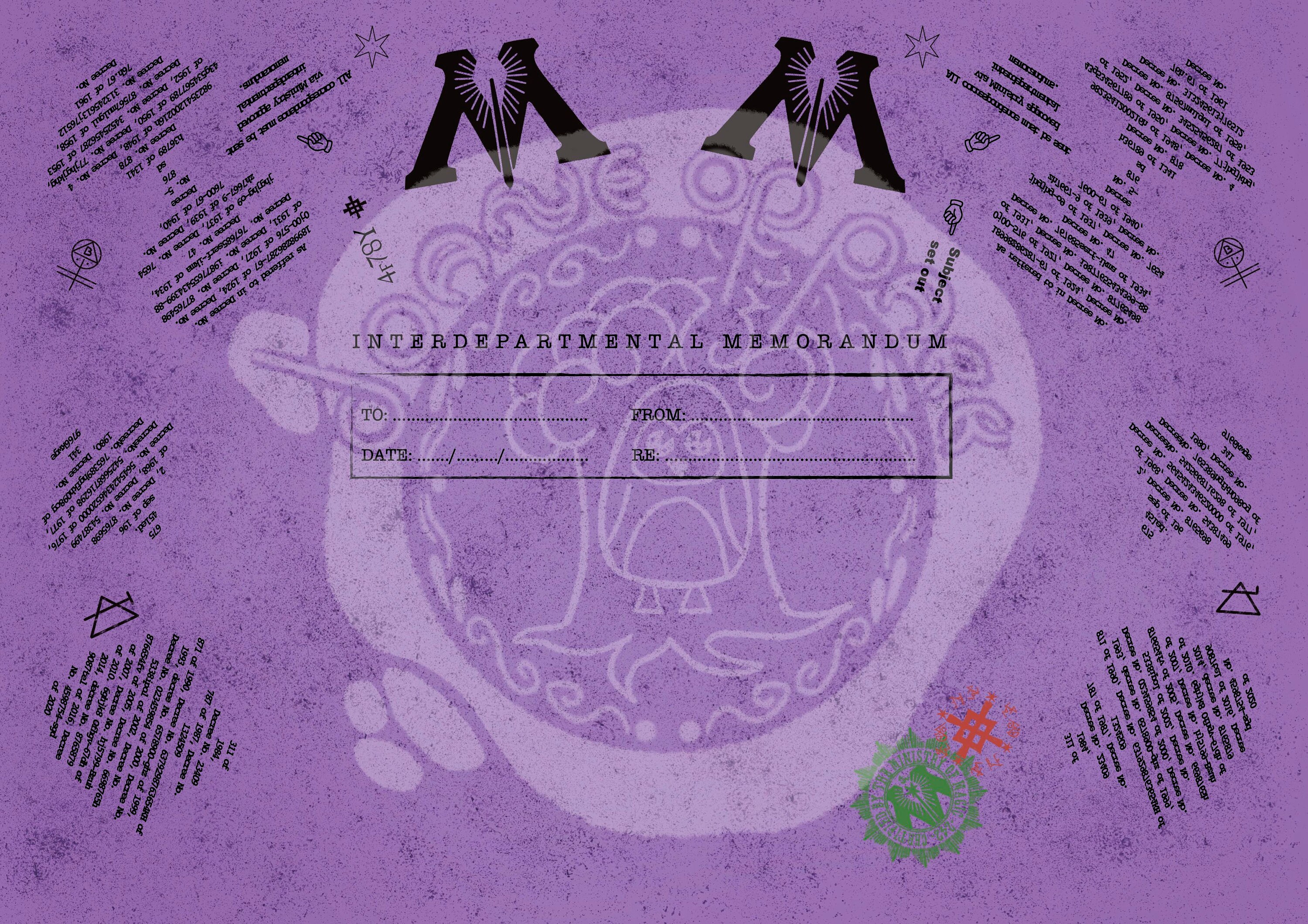 Ministry of Magic Internal Memorandum paper airplane Harry | Etsy