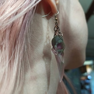 Raven Skull Earrings