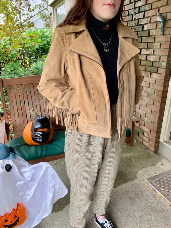 Vintage Gallery fringe suede jacket