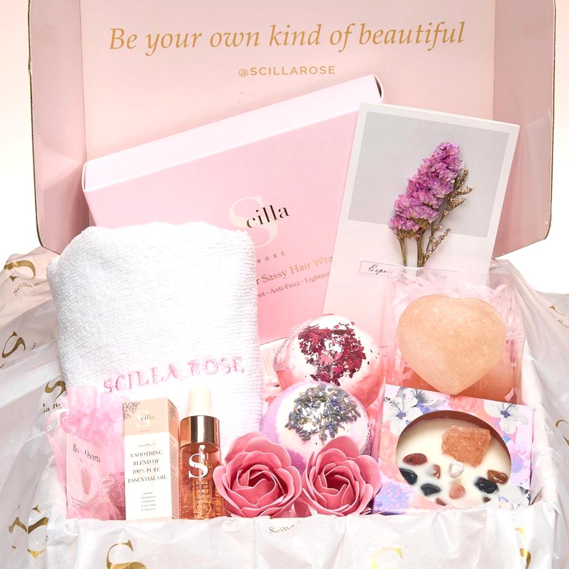 Luxury Pamper Gift Set For Her | LED Light Spa Box | Birthday Gift For Women | Self-Care Hamper | Thank You | Graduation | Christmas Gifts