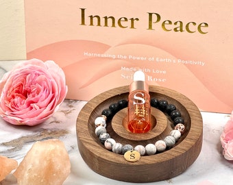 Coffret Cadeau Inner Peace pour Femmes, Bracelet Diffuseur d'Huile