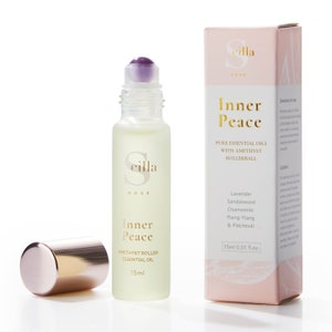 Amethyst Rollerball Essential Oil Blend: Inner Peace, Sleep & Relaxation (15 ml)