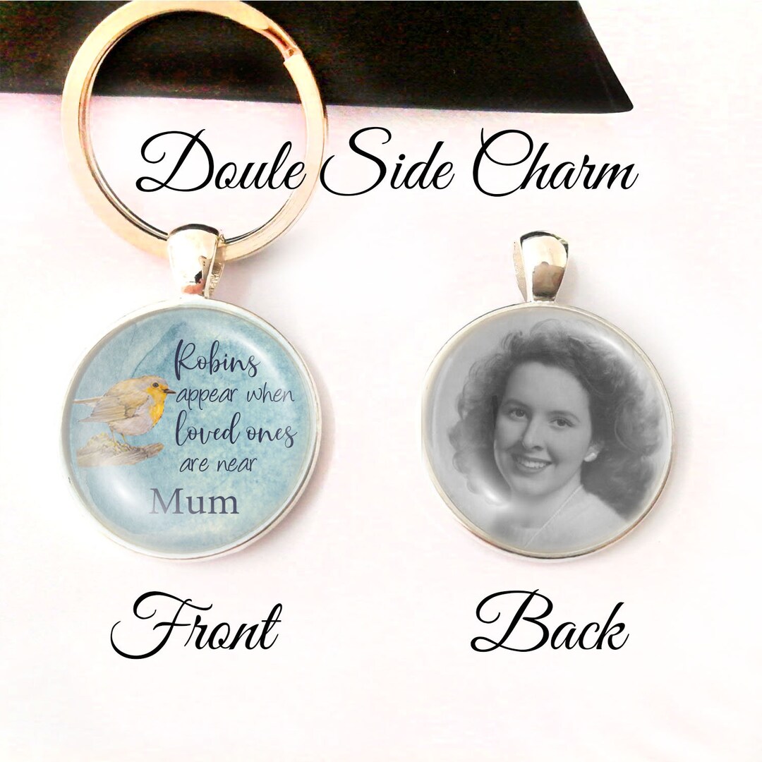 Personalised In Memory – Angel Wings Metal Photo Christmas Tree Decoration - Foto 2