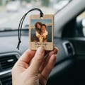 Personalised Photo Car Ornament Drive Safe Hanging Car Birthday Anniversary Gift for Boyfriend Girlfriend Wife Husband Couples