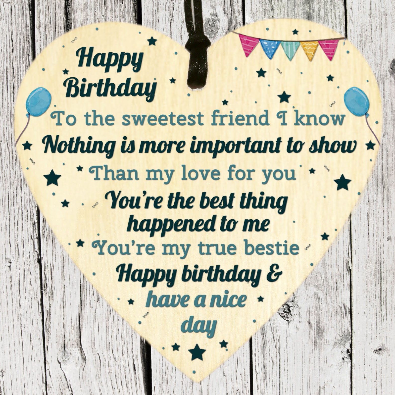 Best Friends Happy Birthday Card Gifts Keepsake Sweet Etsy