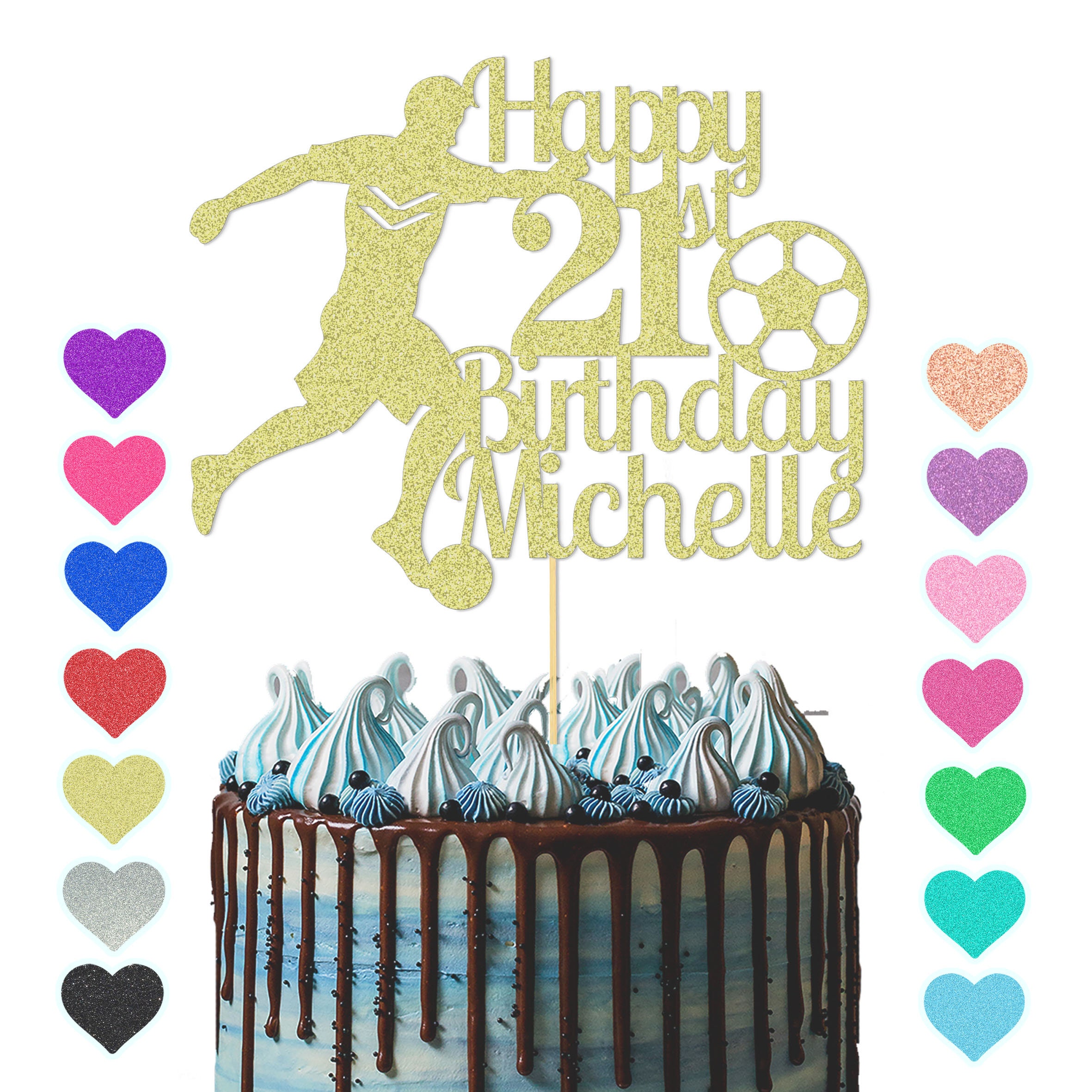 Fyfjur Taarttopper, Happy Birthday-decoratie, cupcake-topper, decoraties voor kinderfeest