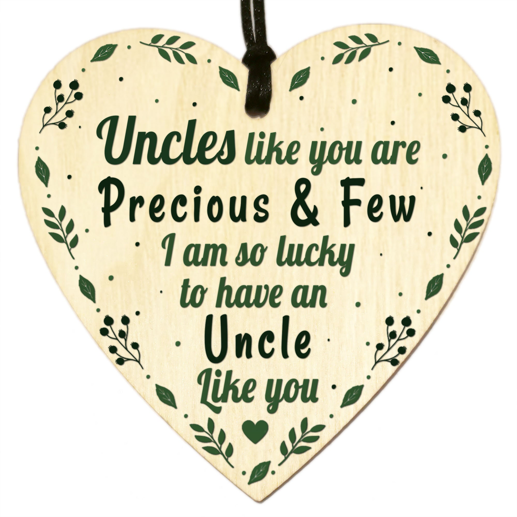 Thank You Uncle Happy Birthday Card Gift Dad Brother Keepsake Etsy