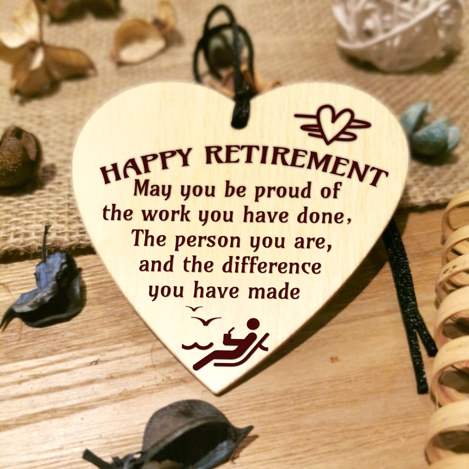 Happy Retirement Gift for Him Her Colleague Goodluck Keepsake Etsy UK