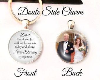 Tomorrow A Wife Today A Bride IBH Forever Your Daughter Key Ring Keychain Zipper Pull-Mother Wedding Keychain-Father Wedding Gift