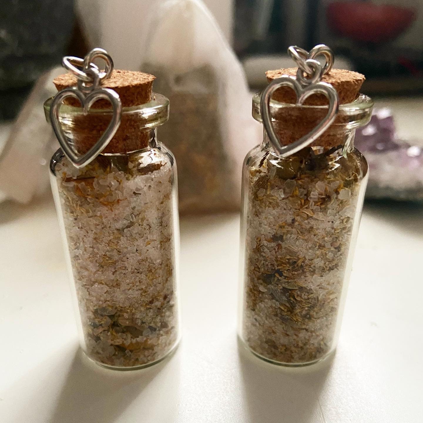 Herbal bath salts jar all natural gift Etsy