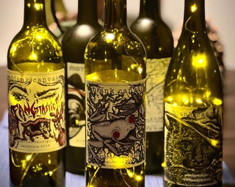 Custom Wine Bottle Lamp – Personalized Design, Cork Lights