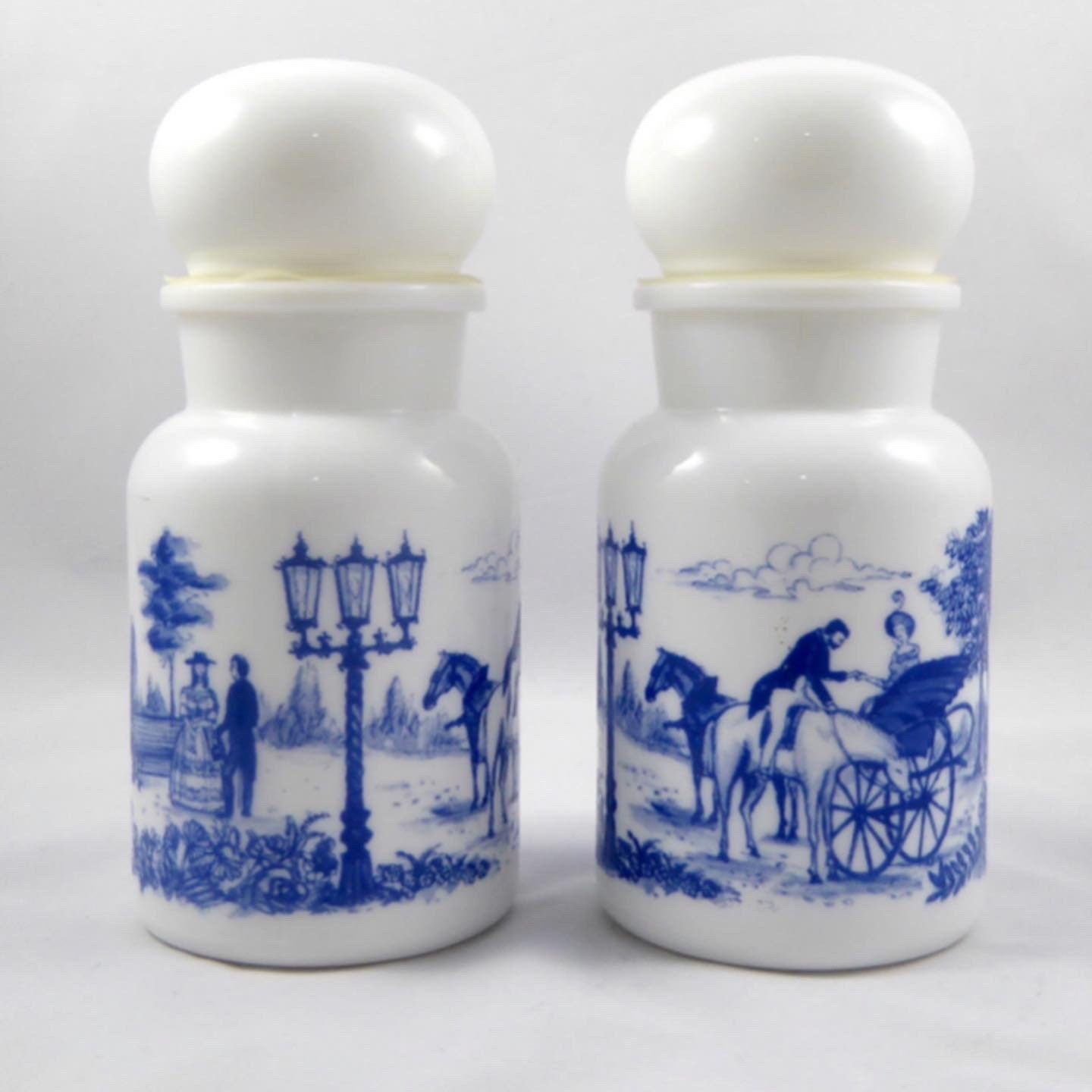 Apothecary Glass Jar & Stopper c.1970 Etsy