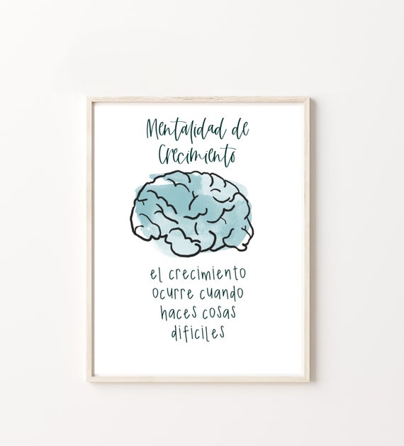 Spanish Mental Health Quote Psychology Growth Mindset Etsy