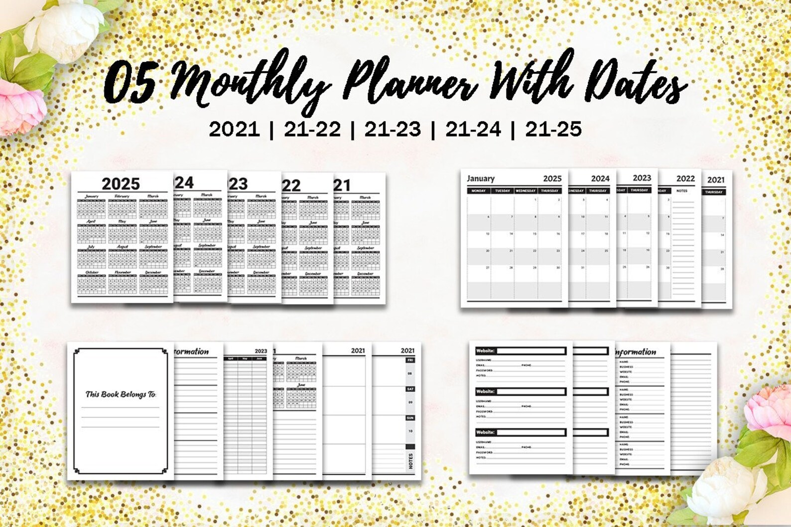 Download Big KDP Template Bundle KDP Interior planners journals ...