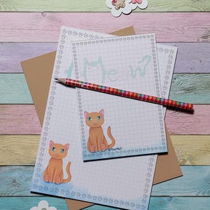 Katze Ella Kawaii Neko Notizblock DIN A6