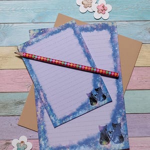 ToDo / Notes Galaxy Katzen Liebe Notizblock in DIN A5 / A6