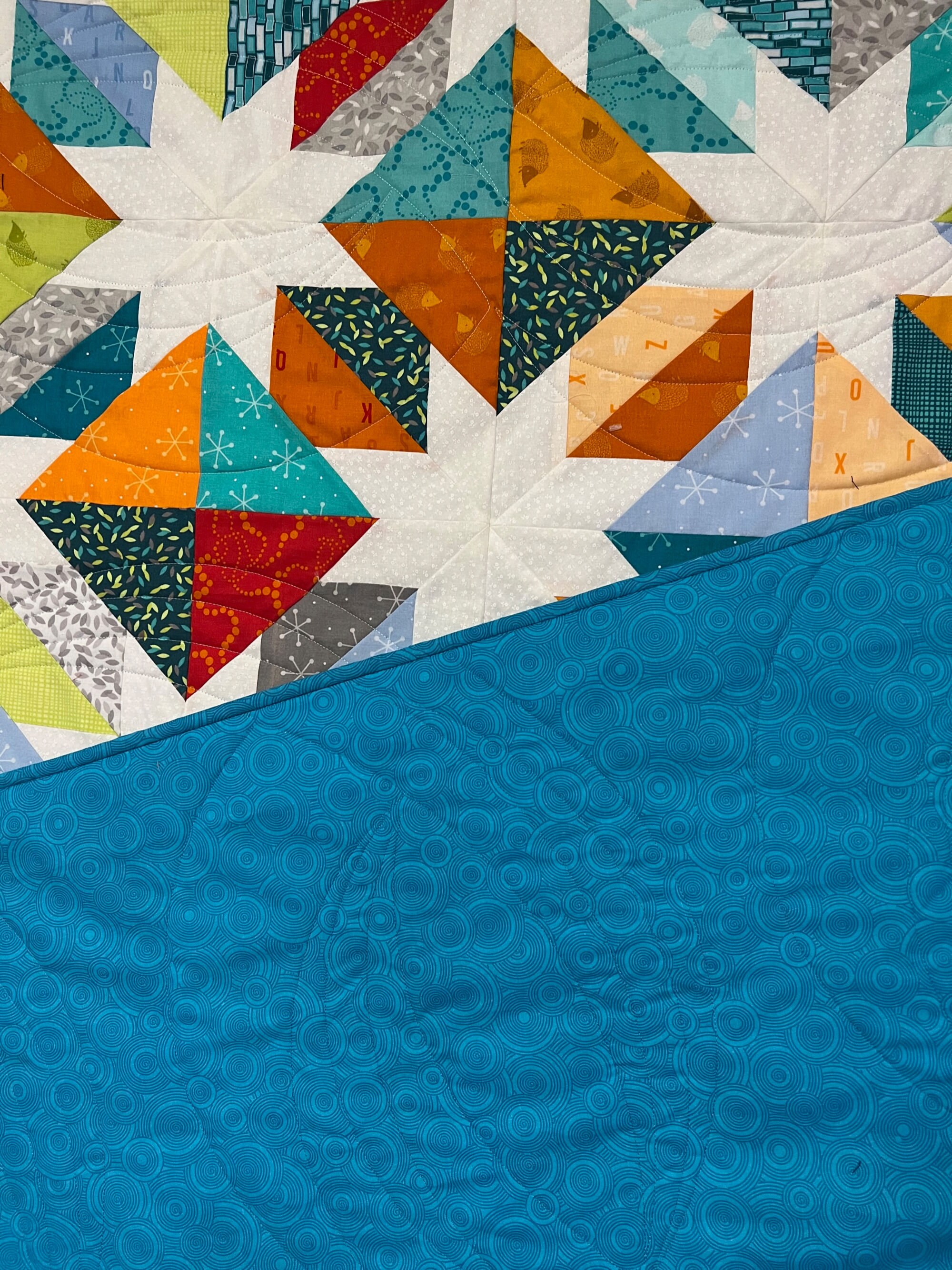 Confetti Star Quilt Scrappy Quilt Handmade Quilt Throw Etsy