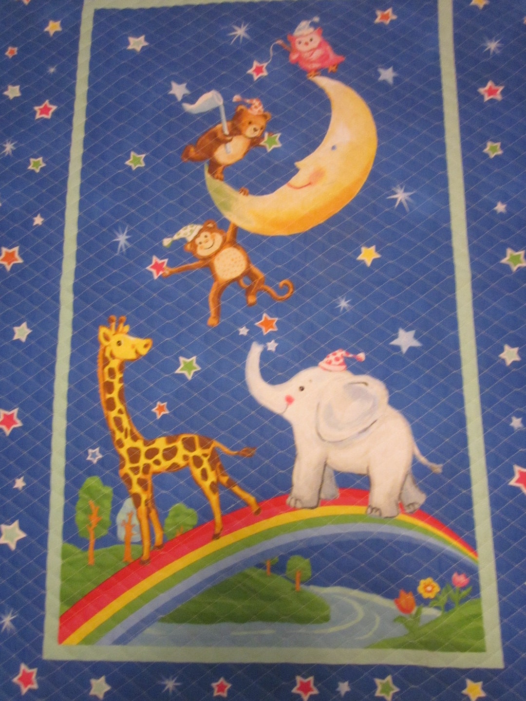 Baby Blanket/moon Party Baby Blanket/moon Party Baby Etsy