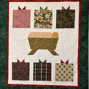 Greatest gift quilt/Quilted Christmas throw/Nativity Quilt/Christmas Quilt/Gift Quilt