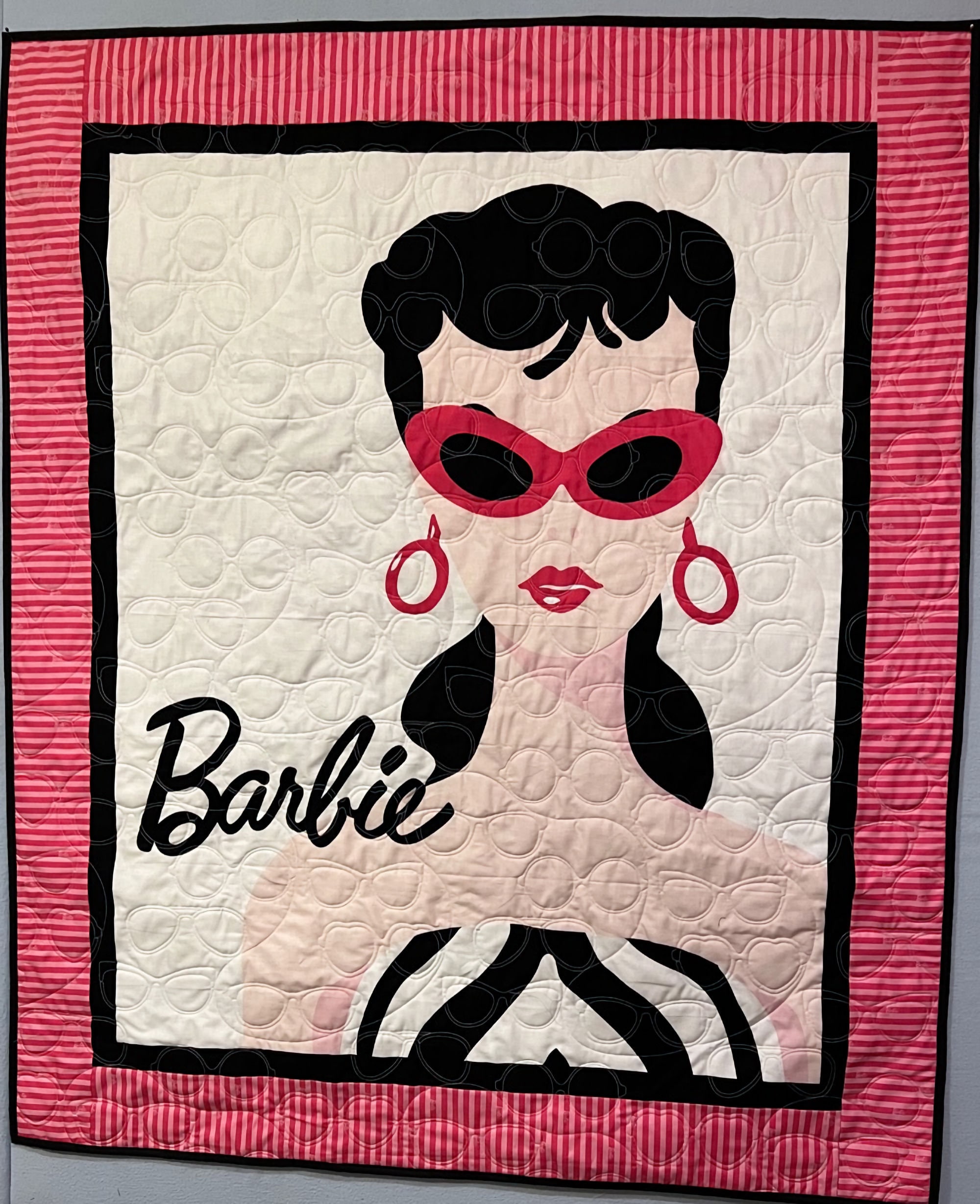 Barbie Quilt/barbie Throw/retro Barbie Quilt Etsy