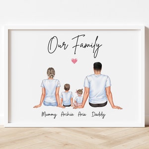 Personalised Family Print, Home Gift, Family Prints, Personalised family gift, personalised gift, wall art, wall decor