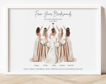 Gift For Bride from Bridesmaids, Gift to Bride, Bridesmaids gift, Bridal Party gift, Bride Gift,