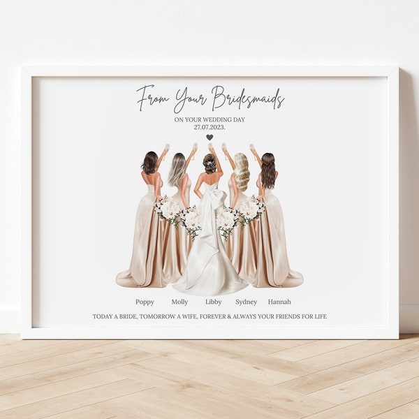 Gift For Bride from Bridesmaids, Gift to Bride, Bridesmaids gift, Bridal Party gift, Bride Gift,