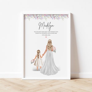 Regalo personalizzato per la damigella d'onore, ringraziamento per il matrimonio, regalo per la damigella d'onore junior, regalo ricordo, regalo per la damigella d'onore, regalo personalizzato per la damigella d'onore
