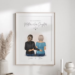 Regalo personalizzato per la festa della mamma per mamma e figlia Regalo con stampa personalizzata per la mamma Regalo premuroso per madre e figlia Regalo di Natale per lei